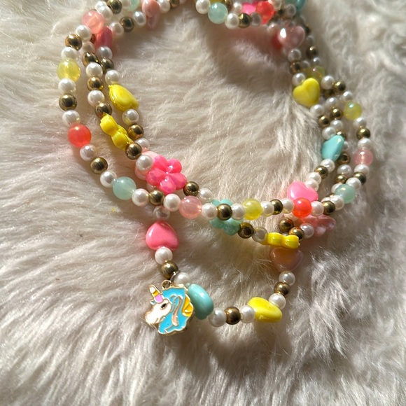 🦄✨💕 3pc NECKLACE & BRACELET set (NWT) - Picture 2 of 2